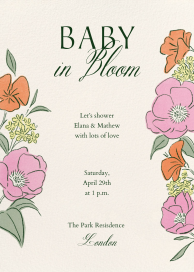Blooming Bond - Baby Shower Invitation by Paperless Post
