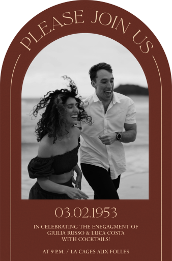 Photo Arch Frame Invitation