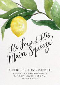 Main Squeeze - Bridal Shower Invitation by Paperless Post
