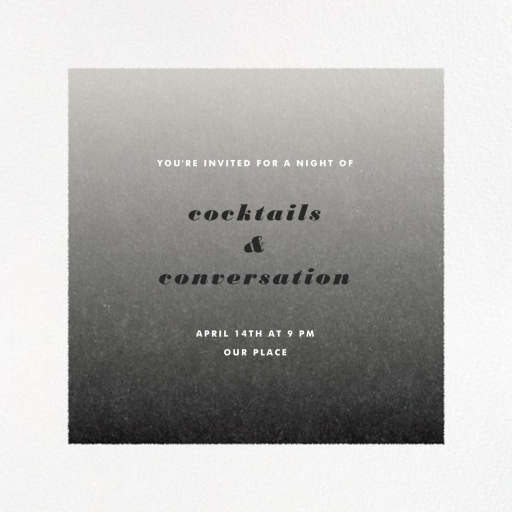 Gradient White Border - Invitation by Paperless Post