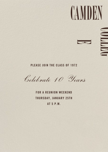 Santa Fe - Class Reunion Invitation by Paperless Post