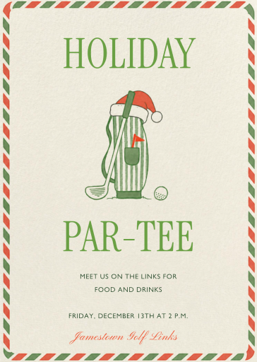 Holiday Golf Par-Tee Invitation