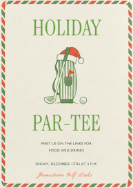 Einladung zum „Holiday Golf Par-Tee“
