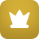 All access crown logo with a gold background