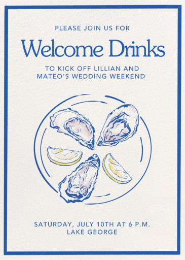 Oysters and Lemons - Wedding Weekend Invitation by Paperless Post