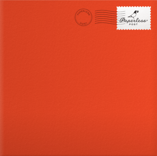 Photo Holiday Script Card Envelope
