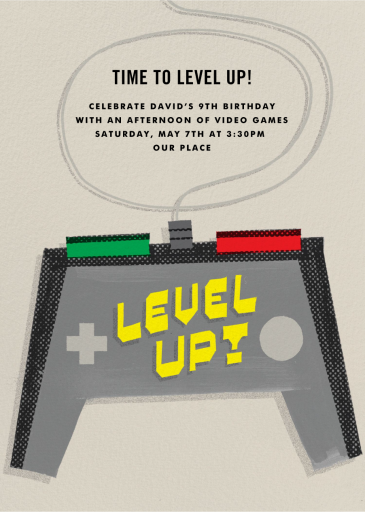 Level Up by Paperless Post