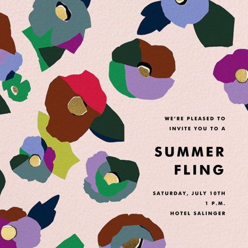 Chunky Floral - Garden Party Invitation by kate spade new york