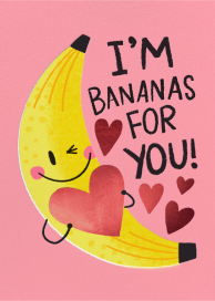 Drive Me Bananas - Valentine's Day Card by Hello!Lucky