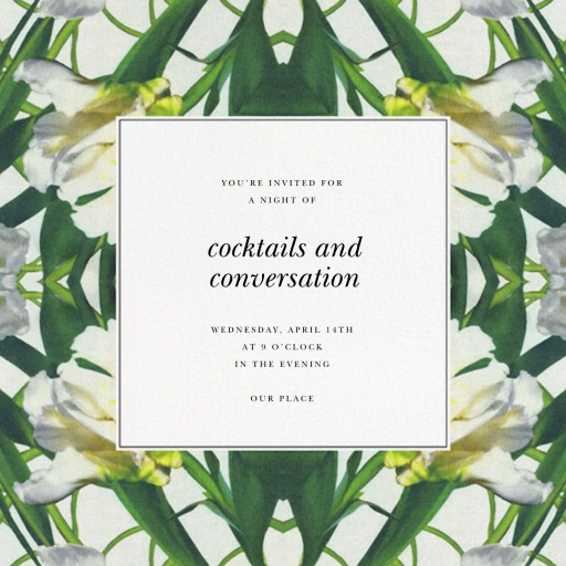 Parrot Tulip - Party Invitation by Oscar de la Renta