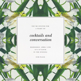 Parrot Tulip - Party Invitation by Oscar de la Renta