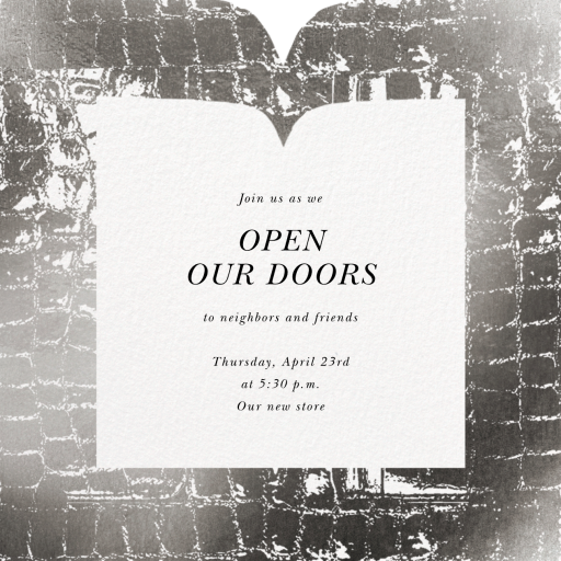 Glam Croc - Business Event Invitation by kate spade new york