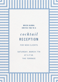 Seersucker Stripe - Cocktail Party Invitation by kate spade new york