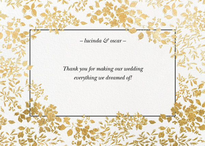 Richmond Park (Stationery) - Thank You Card by Oscar de la Renta