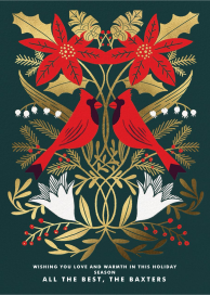 Kissing Cardinals - Christmas Card by Hello!Lucky