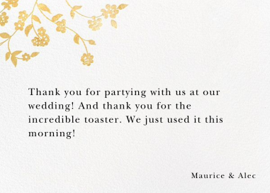 Floral Trellis II - Thank You by Oscar de la Renta