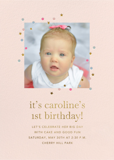 Confetti on Top - Birthday Invitation by Sugar Paper