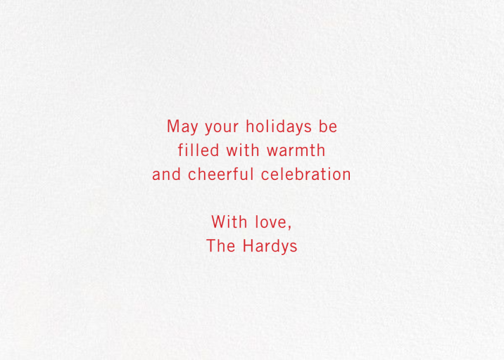 Full of Laughter - Holiday Card by Paperless Post - Back