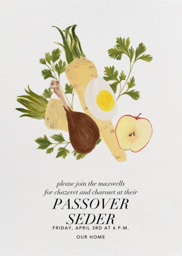 Seder Table - Passover Card by Paperless Post