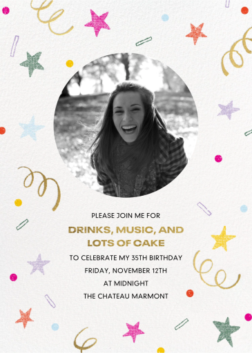 Confetti Fete Photo - Birthday Invitation by Paperless Post