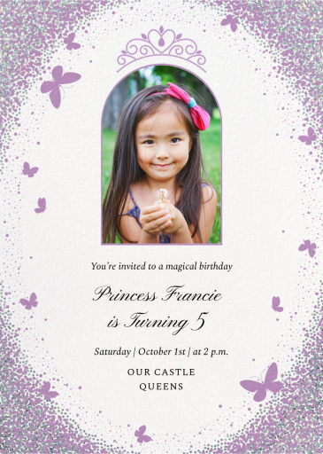 Sparkling Butterfly - Birthday Invitation by Paperless Post