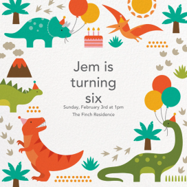 Prehistoric Party by Petit Collage