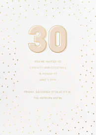 Golden Occasion - 30th Birthday Invitation by Sugar Paper