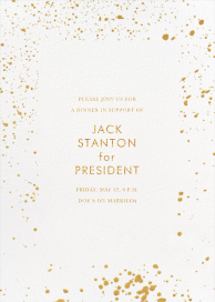 Splatter Cloth I - Fundraiser Invitation by Paperless Post