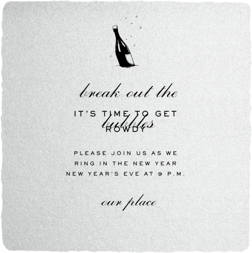Deckle Silver - Invitation by Paperless Post