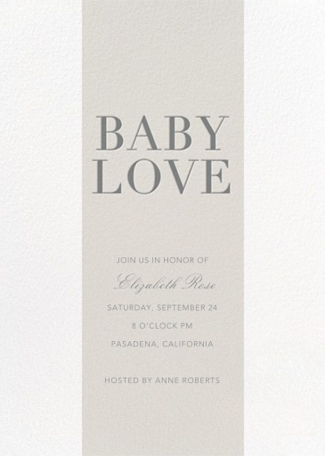 Baby Stripe - Baby Shower Invitation by Sugar Paper
