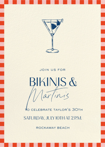 Bikinis and Martinis - Summer Party Invitation by Paperless Post