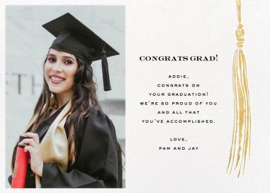 KSNY Tassel (Photo) - Graduation Card by kate spade new york