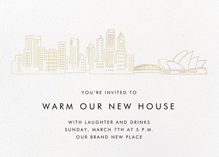City Skyline View - Housewarming Invitation by Paperless Post