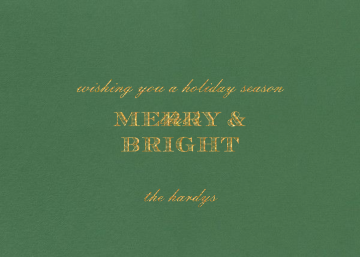 Perle Horizontal - Holiday Card by Paperless Post - Back