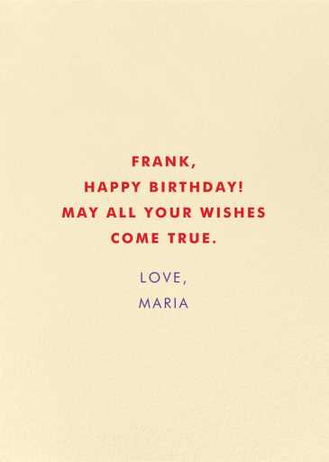 Dog Ate The Cake (Cari Vander Yacht) - Funny Birthday Card by Wrap - Back