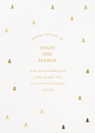 Mini Trees - Corporate Holiday Party Invitation by Sugar Paper
