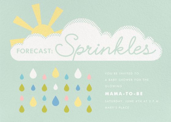 Forecast Sprinkles - Paperless Post