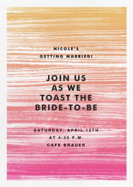 Gradient Messy Strokes - Bridal Shower Invitation by Paperless Post