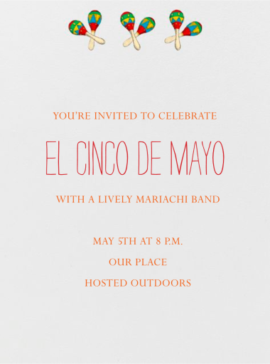 Three Maracas - Invitation by Paperless Post