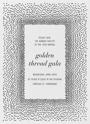 Jubilee I - Fundraiser Invitation by Kelly Wearstler