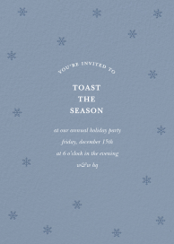 Falling Snowflakes - Corporate Holiday Party Invitation by Sugar Paper