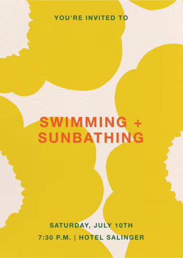 Lazy Daisy - Summer Party Invitation by Marimekko