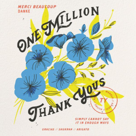 One Million (Dylan Mierzwinski) - Thank You Card by Red Cap Cards