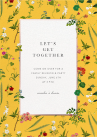 Wildflower Cuttings - Celebration Invitation by Oscar de la Renta