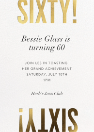 Flip the Script - 60th Birthday Invitation by Paperless Post