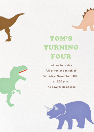 Dinosaurs by Paperless Post