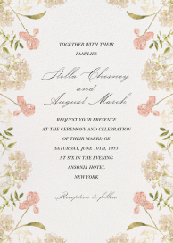 Soft Petals - Wedding Invitation by  Monique Lhuillier