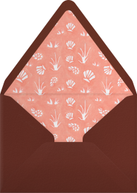 Retro Hawaii Beach Invitation Envelope