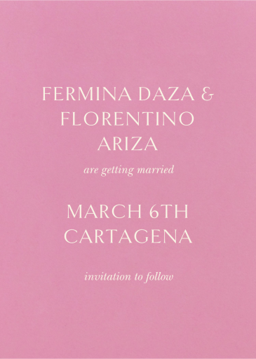 Oratorio - Save the Date by Venamour