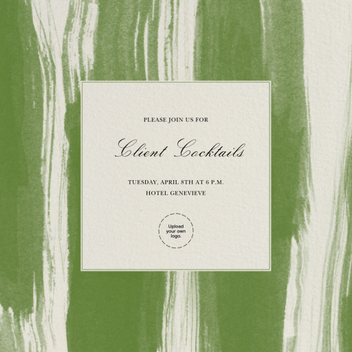 Brushstroke - Business Event Invitation by Oscar de la Renta